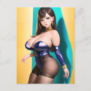 Anime Girl 046 Briefkaart