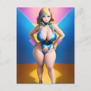 Anime Girl 047 Briefkaart