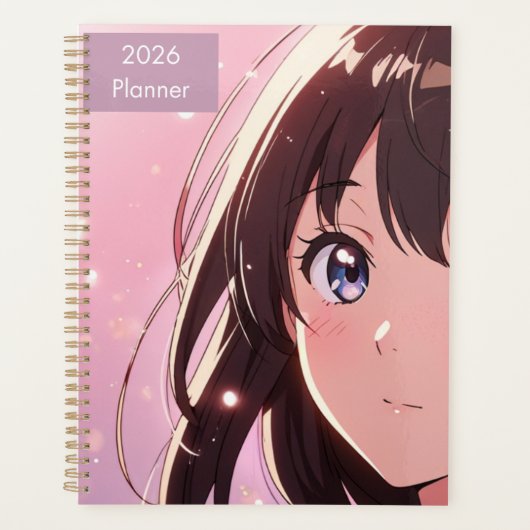 Anime Girl 2026 Planner (Voorkant)