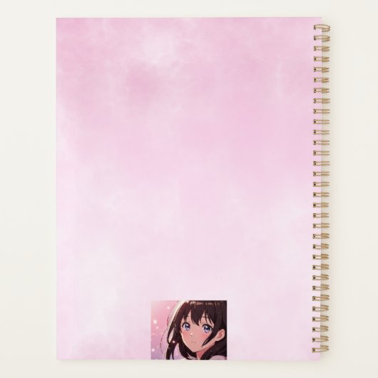 Anime Girl 2026 Planner (Achterkant)