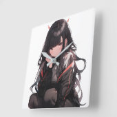 Anime girl #2 vierkante klok (Hoek)