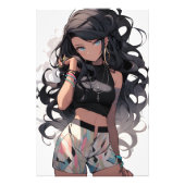 Anime girl #3 foto afdruk (Voorkant)