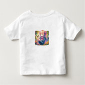 Anime Girl and Butterfly Watercolor Kinder Shirts (Achterkant)