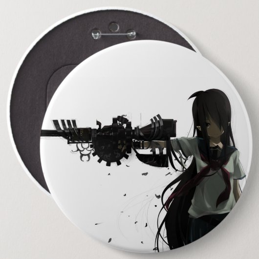 Anime Girl Button (Voorkant /achterkant)
