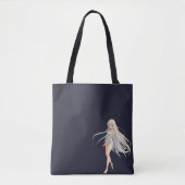 Anime Girl Canvas tas (Voorkant)