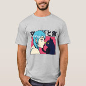 Anime Girl Cat T-shirt (Voorkant)