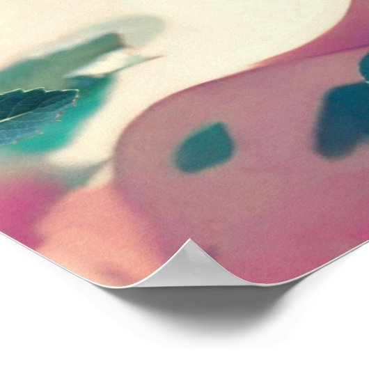 Anime Girl Crowned with Lotus Blossoms Poster (Hoek)