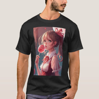 Anime Girl Cute Hottie Lollipop Sexy Shirt