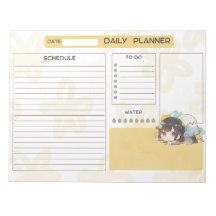 Anime Girl Daily Planner-laptop