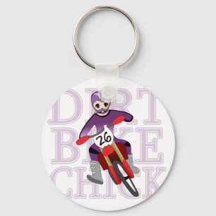 Anime Girl Dirt Bike Chick Sleutelhanger