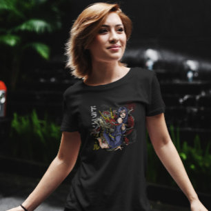 Anime Girl Dragon Illustratie T-shirt