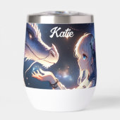 Anime Girl en haar draak gepersonaliseerd (Voorkant)