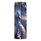 Anime Girl en haar draak gepersonaliseerd Thermosbeker (Achterkant)