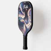 Anime Girl en haar mystieke draak Pickleball Paddle (Links)