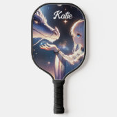 Anime Girl en haar mystieke draak Pickleball Paddle (Voorkant)