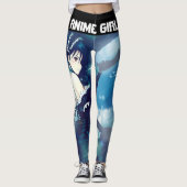 Anime Girl en Sword Design Leggings (Voorkant)