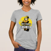 Anime Girl Engineer Quote T-shirt (Voorkant)