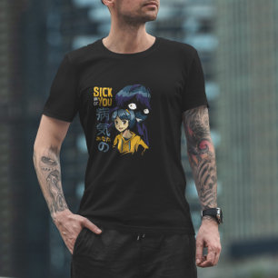 Anime Girl Evil Shadow T-shirt