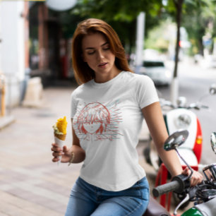 Anime Girl Face Sketch T-shirt
