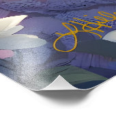 Anime Girl Flower Moon Fairy Foto Afdruk (Hoek)