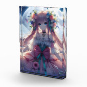 Anime Girl Flower Moon Fairy Fotoblokken (Rechts)