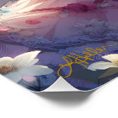 Anime Girl Flower Moon Fairy Perfect Poster (Hoek)