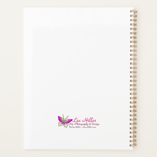 Anime Girl Flower Moon Fairy Planner (Achterkant)