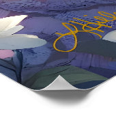 Anime Girl Flower Moon Fairy Poster (Hoek)