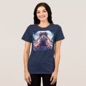 Anime Girl Flower Moon Fairy Tri-Blend Shirt (Voorkant volledig)
