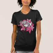 Anime Girl Flowers T-shirt (Voorkant)