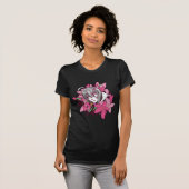 Anime Girl Flowers T-shirt (Voorkant volledig)