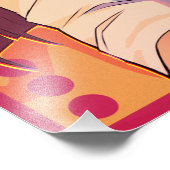 Anime, girl  foto afdruk (Hoek)