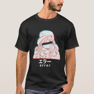 Anime Girl-fout Glitch esthetisch Japans Manga O T-shirt