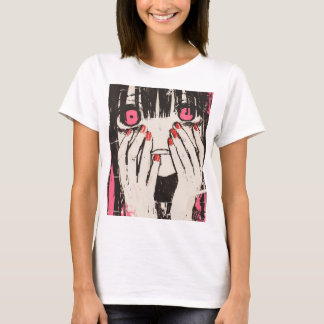 Anime Girl Gedrukt T Shirt