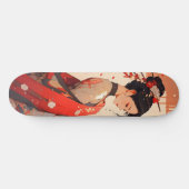 Anime Girl Geisha Persoonlijk Skateboard (Horizontaal)