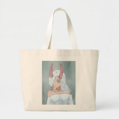 Anime, girl grote tote bag (Voorkant)
