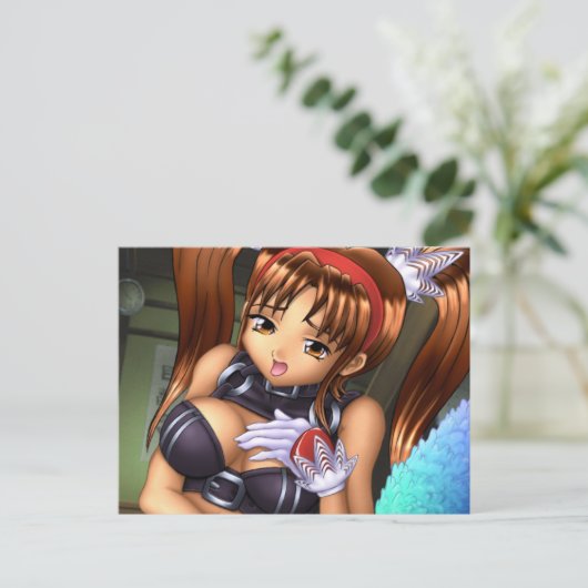 Anime Girl - Honey Briefkaart (Staand voorkant)