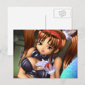 Anime Girl - Honey Briefkaart (Voorkant / Achterkant)