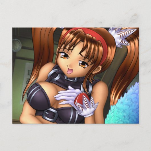 Anime Girl - Honey Briefkaart (Voorkant)