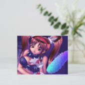 Anime Girl - Honey Briefkaart (Staand voorkant)