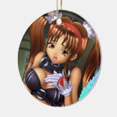 Anime Girl - Honey Keramisch Ornament (Links)