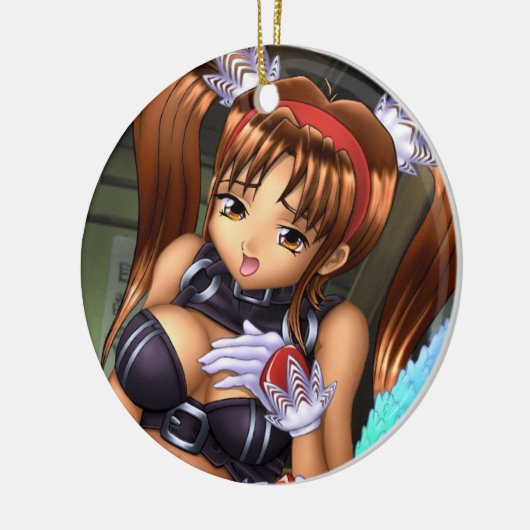 Anime Girl - Honey Keramisch Ornament (Links)