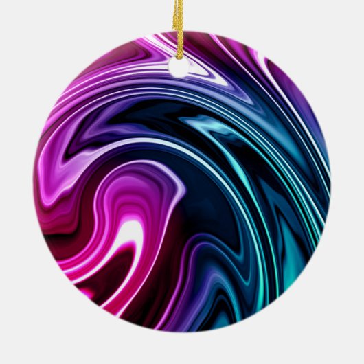 Anime Girl - Honey Keramisch Ornament (Achterkant)