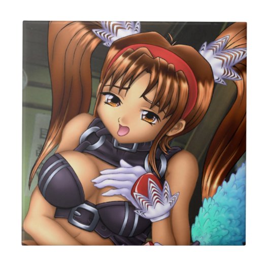 Anime Girl - Honey Tegeltje (Voorkant)