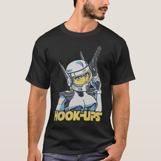  Anime Girl Hook Ups Schaats Brand Cartoon Ho T-shirt (Voorkant)