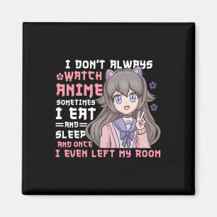 Anime Girl, ik kijk niet altijd naar Anime Funny Magneet