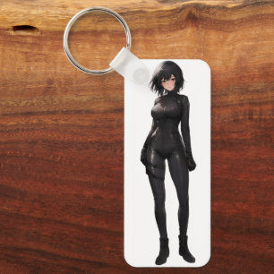 Anime Girl in Bodysuit Sleutelhanger