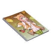 Anime Girl in Fox Cosplay Notitieboek (Rechterzijde)