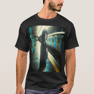 Anime Girl in het metrostation T-shirt