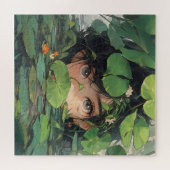 Anime Girl in Pond Legpuzzel (Horizontaal)